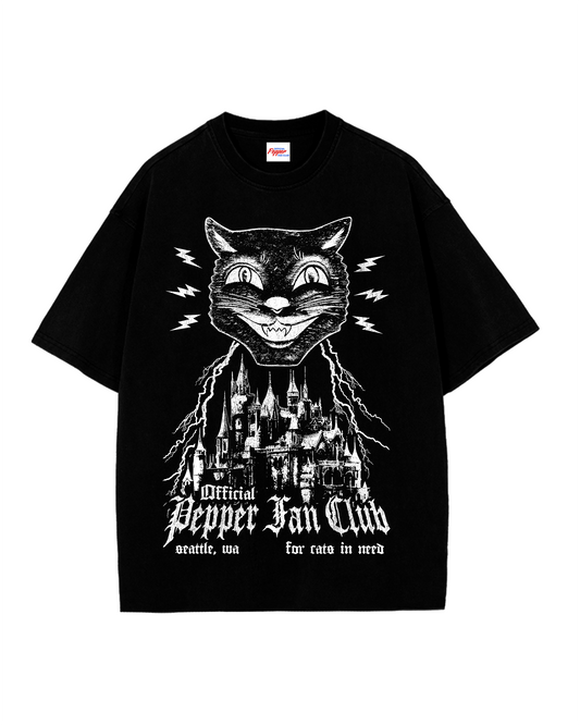 'Castle' T-Shirt (Black // Red)