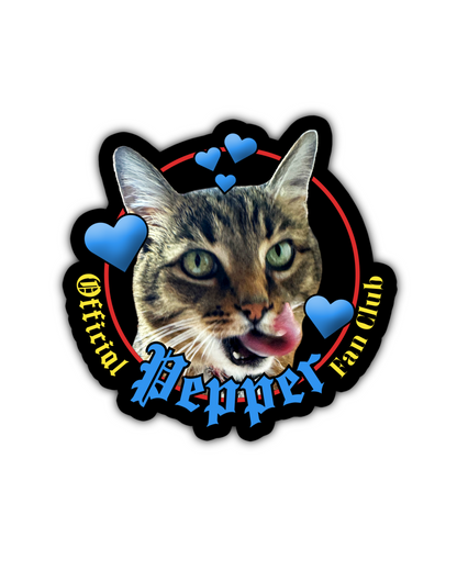 Official Pepper Fan Club Stickers