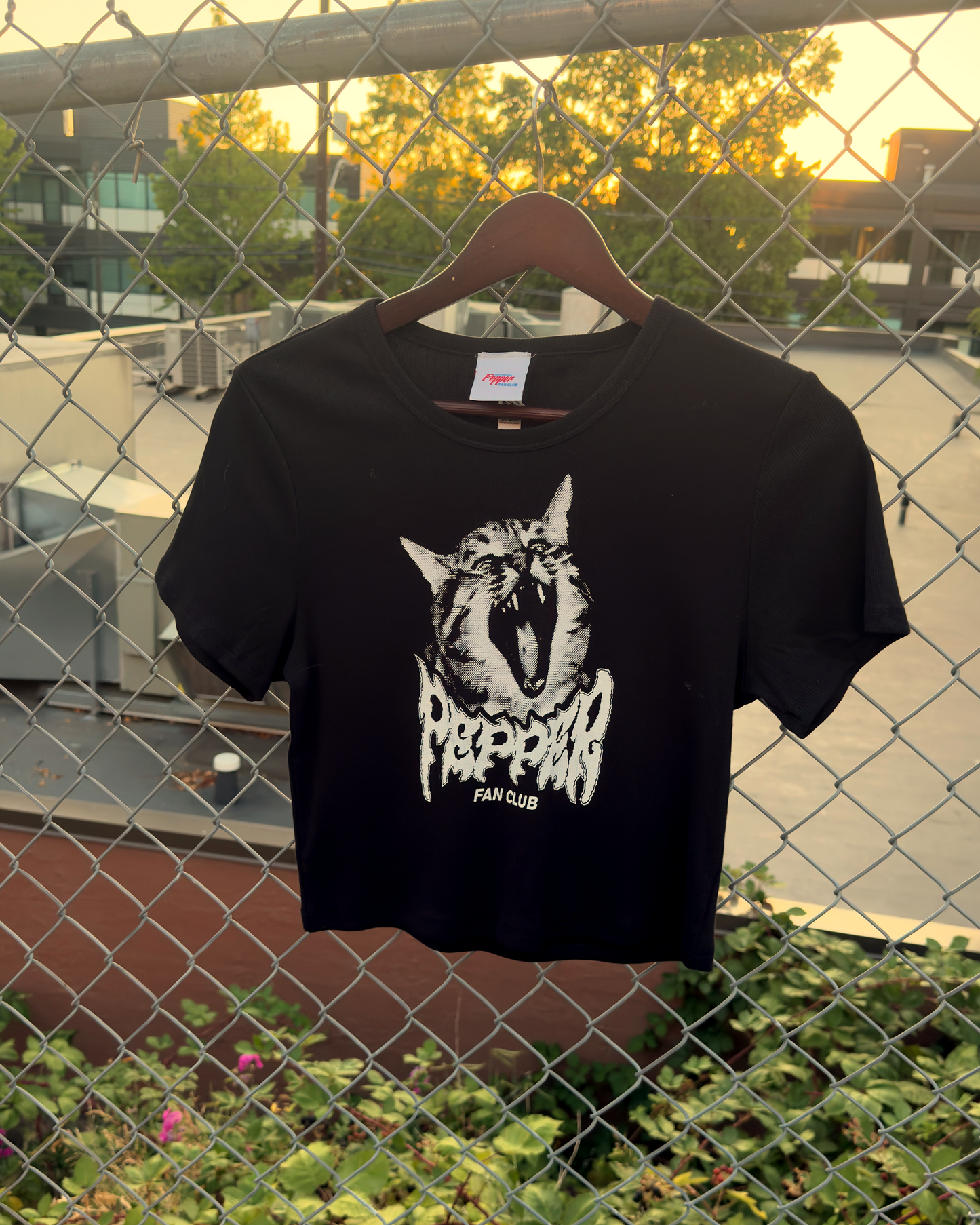 'Tired Old Man' Women's Cropped Baby Tee