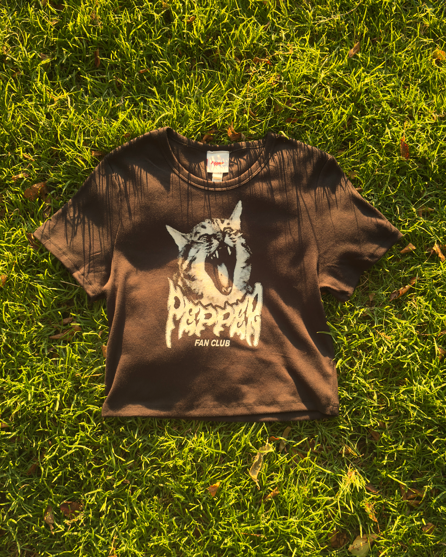 'Tired Old Man' Women's Cropped Baby Tee