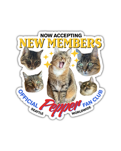 Official Pepper Fan Club Stickers