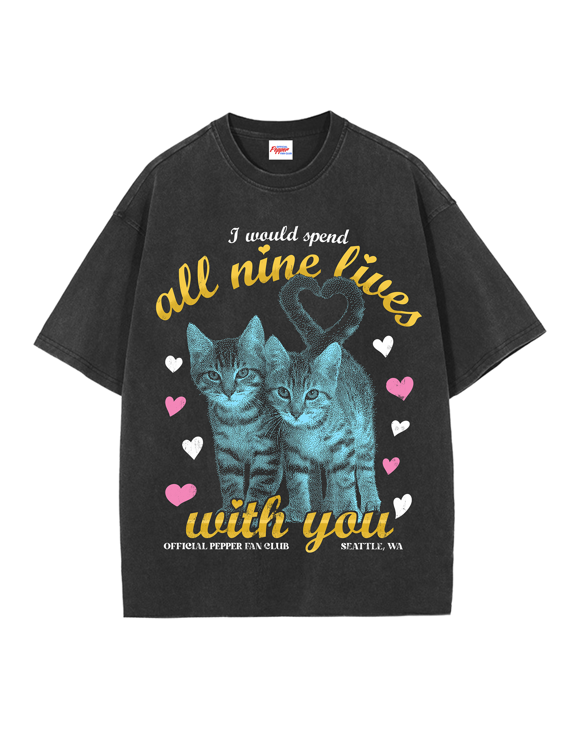 All Nine Lives' T-Shirt – Pepper Fan Club