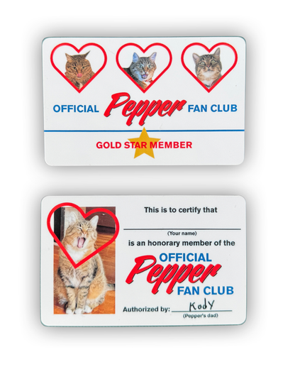 Official Pepper Fan Club Stickers