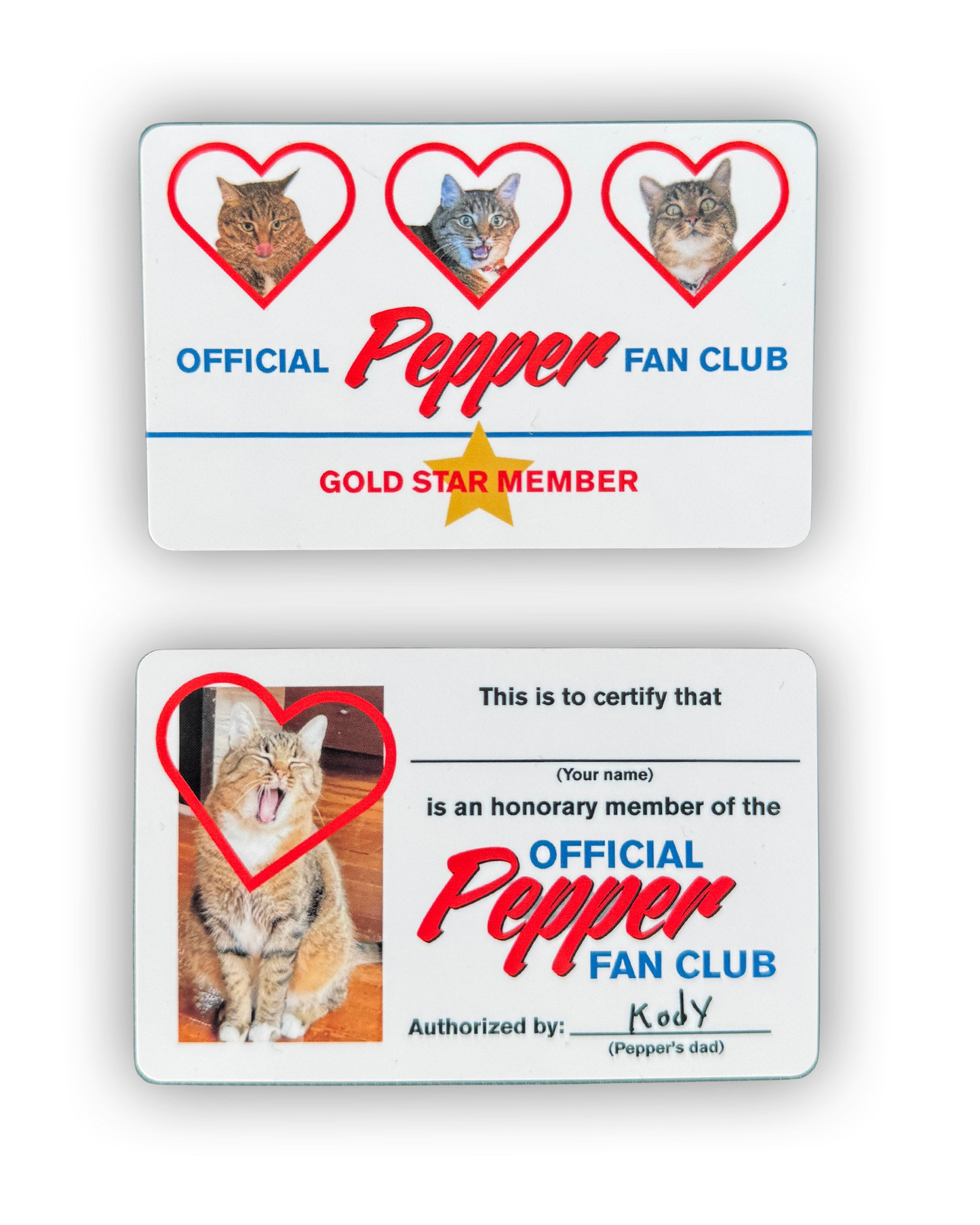 Official Pepper Fan Club Stickers
