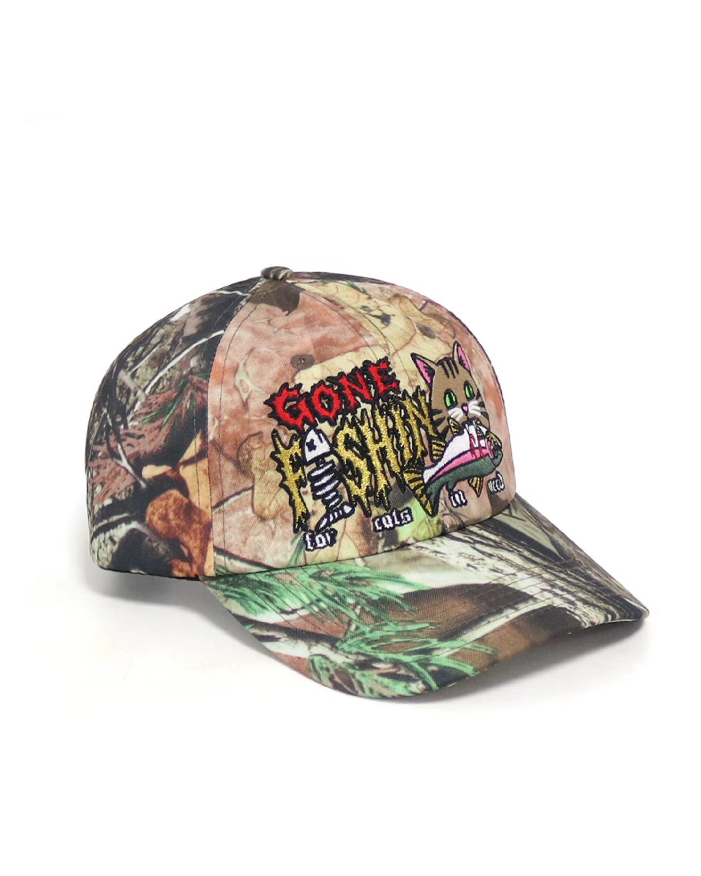 'Gone Fishin' Camo Dad Hat