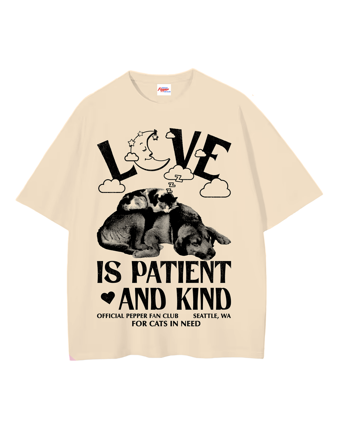 'Reminder' T-Shirt (Pink // Cream)
