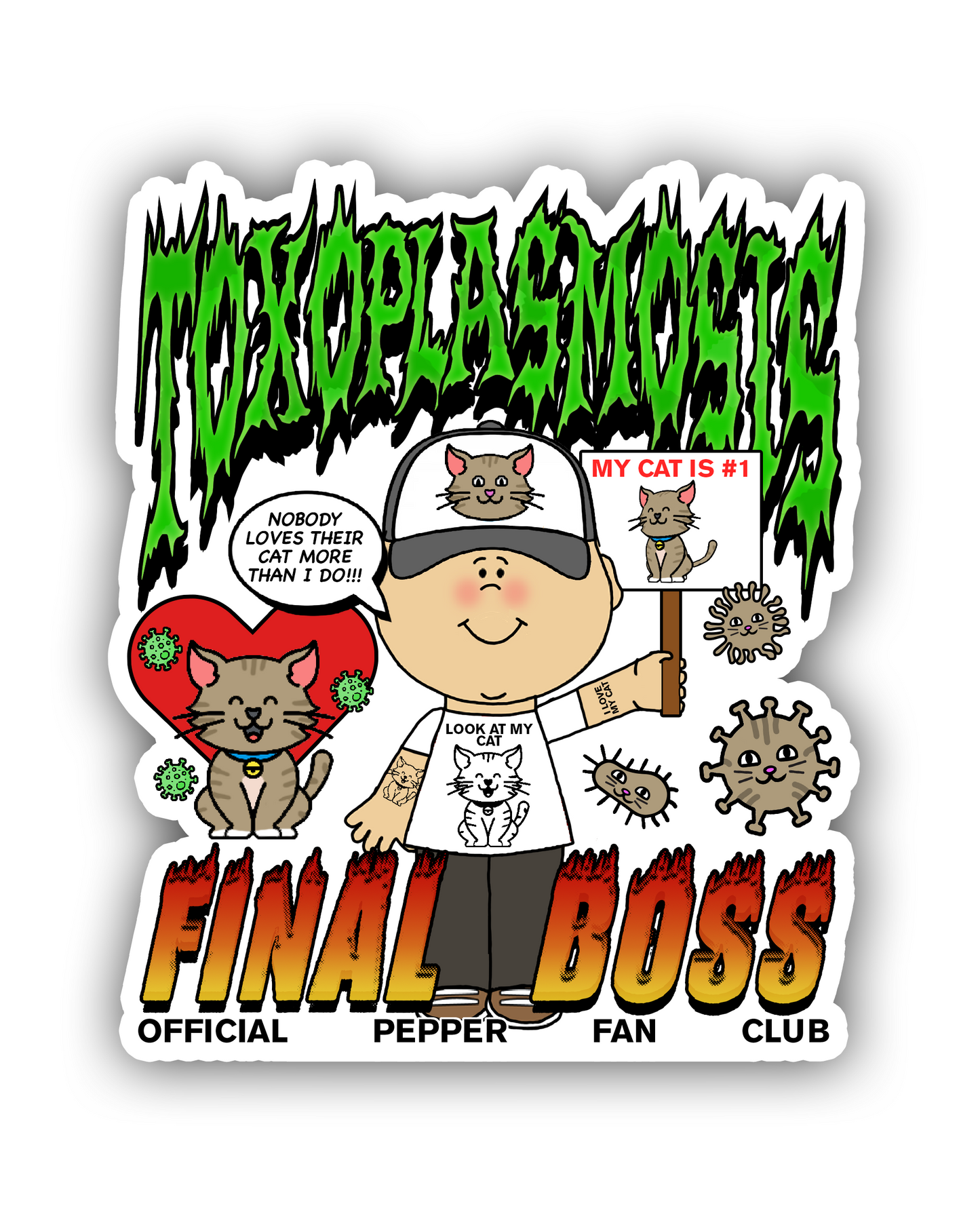 Official Pepper Fan Club Stickers