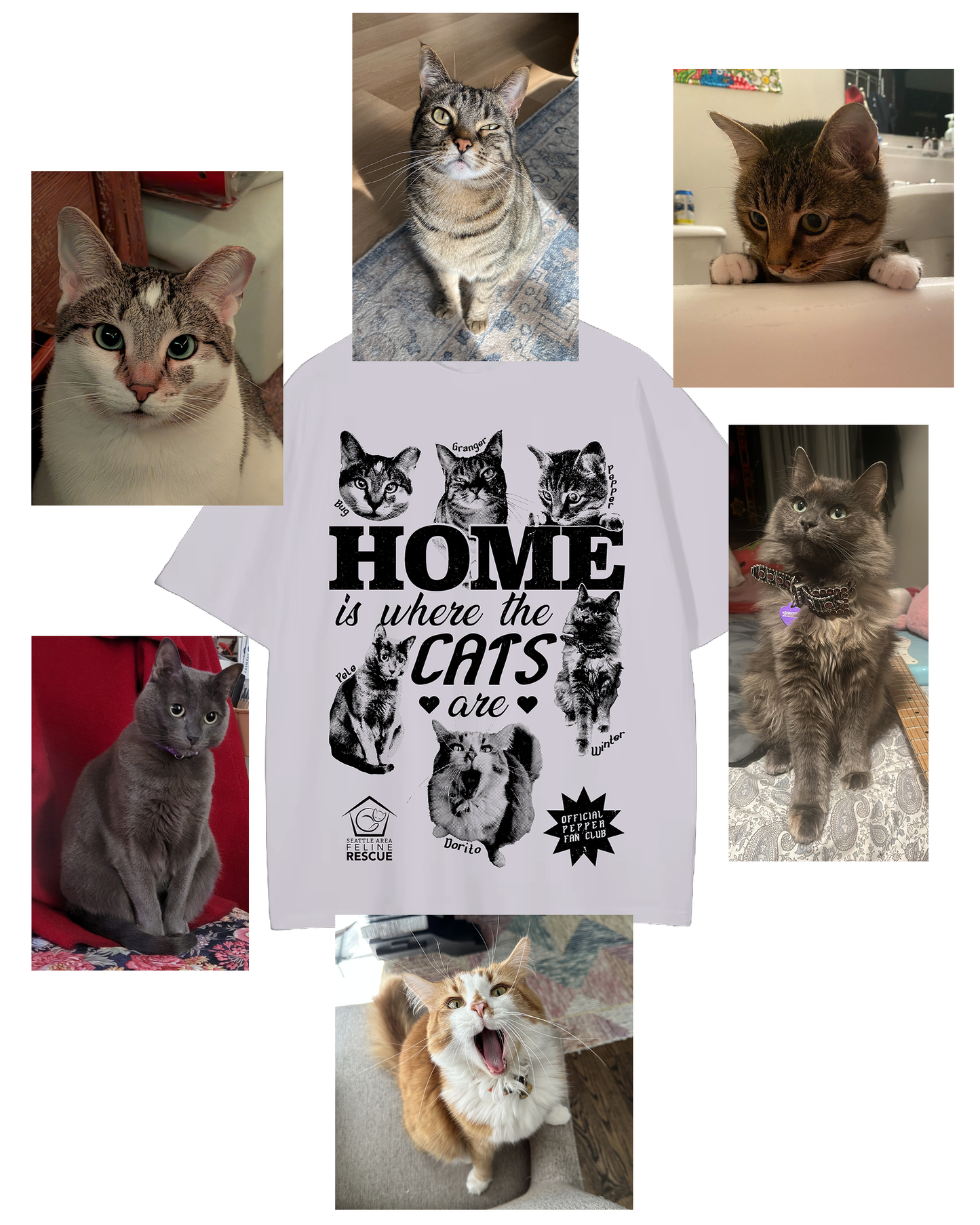 SAFe Rescue 'Home' T-Shirt (Heather Grey // Sand)