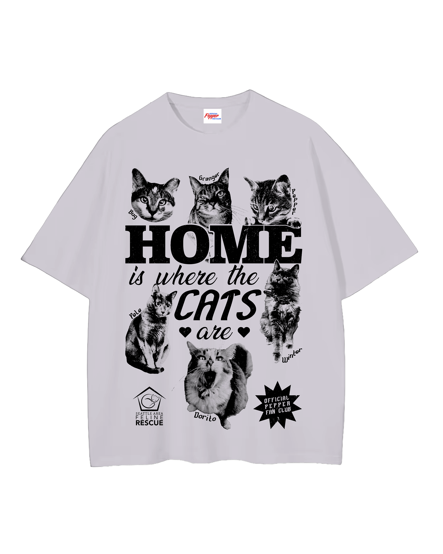 SAFe Rescue 'Home' T-Shirt (Heather Grey // Sand)