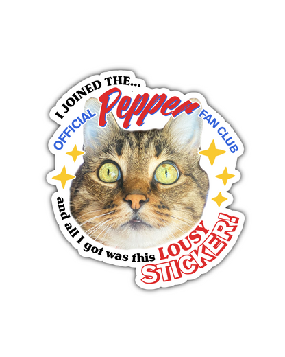 Official Pepper Fan Club Stickers
