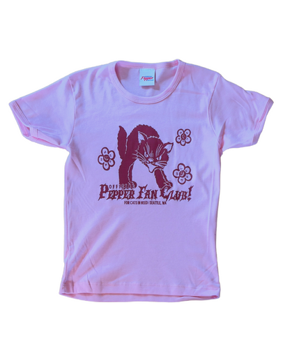 '!!!' Women's Baby Tee (Pink // Black)